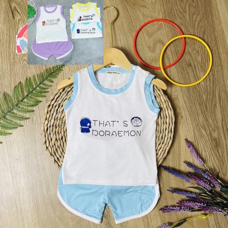 Bộ thun ba lỗ chất mềm mịn co giãn cho bé iu từ 7-20kg