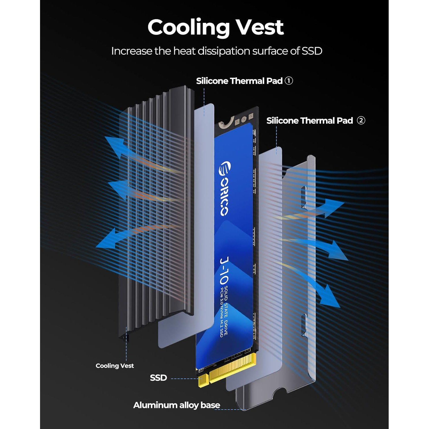 Ổ cứng SSD Orico PCIe Gen3x4 M2 NVMe - Hàng Chính Hãng