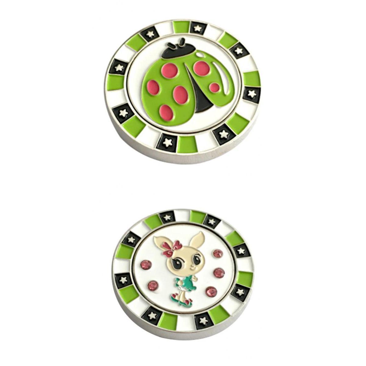 2pcs Double Side Golf Ball Position Marker Marking Tool - Sturdy & Durable