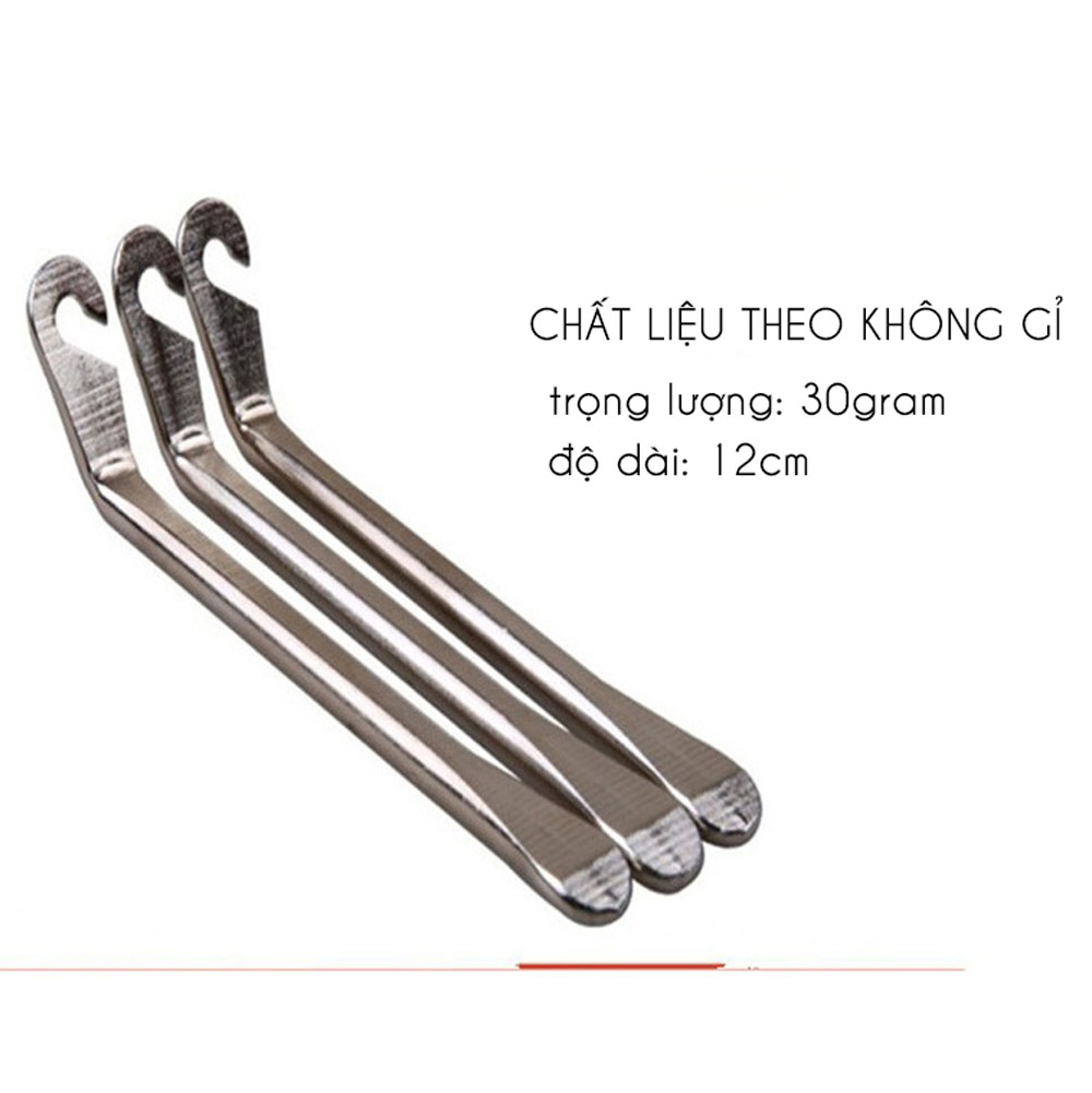 Bộ 2 Thanh Nạy Móc Lốp Xe Đạp Giúp Vá Lốp Săm Xe Đạp Chất Liệu Thép Không Gỉ MaiLee