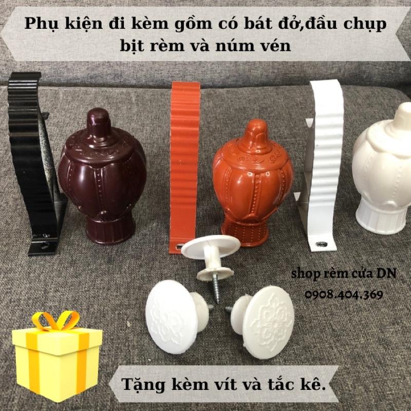 Thanh treo rèm,cây treo rèm cửa sổ,cửa chính làm từ hợp kim nhôm lõi 3 chấu chắc chắn tặng kèm vít và tike