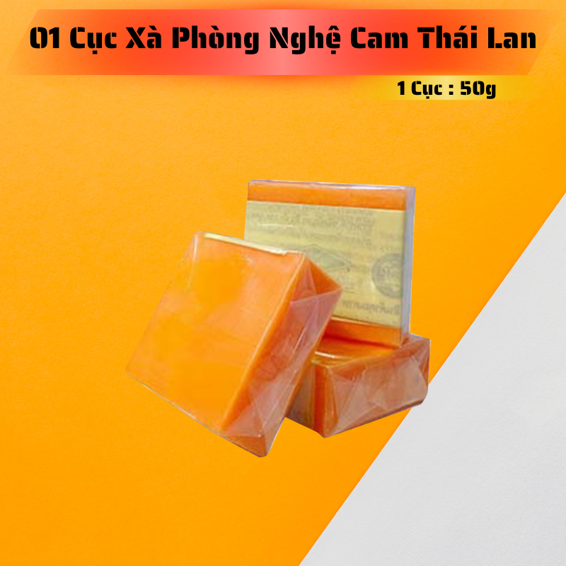 01 cục XÀ Phòng Nghệ Cam Thái Lan 50g