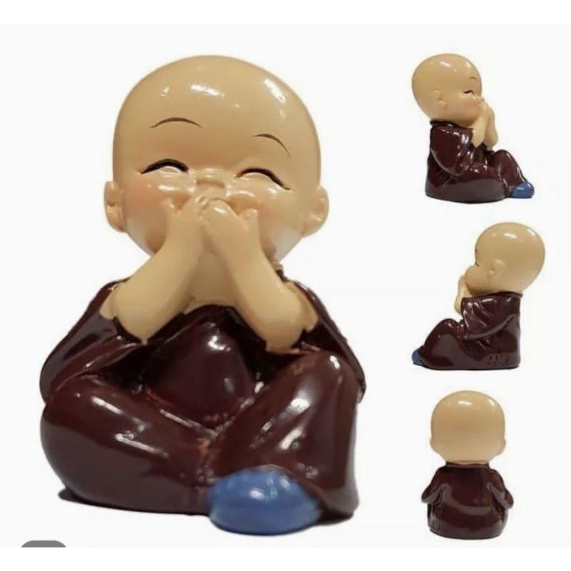 Bộ tượng tứ không : không nghe , không thấy , không nói , không làm 4cm x 6 cm