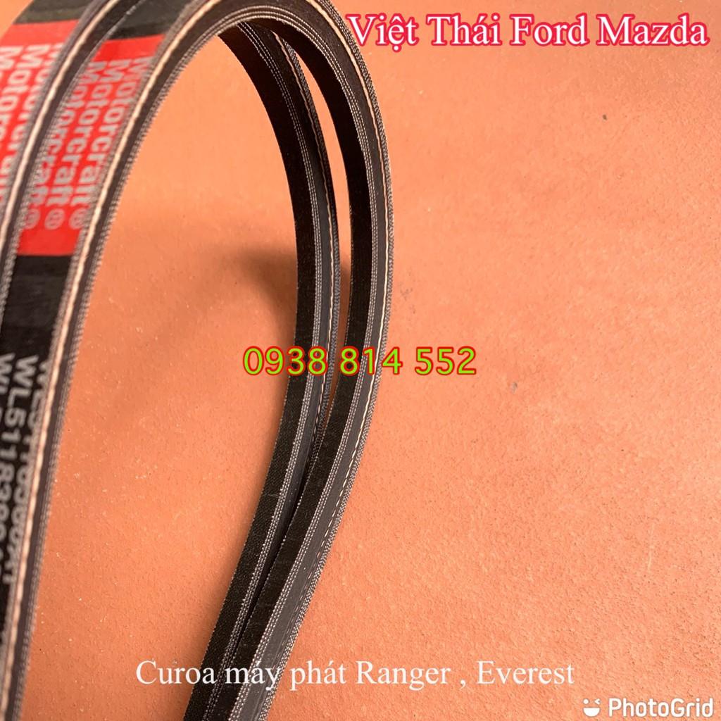 Dây curoa máy phát , trợ lực lái Ranger Everest 05-12 chính hãng