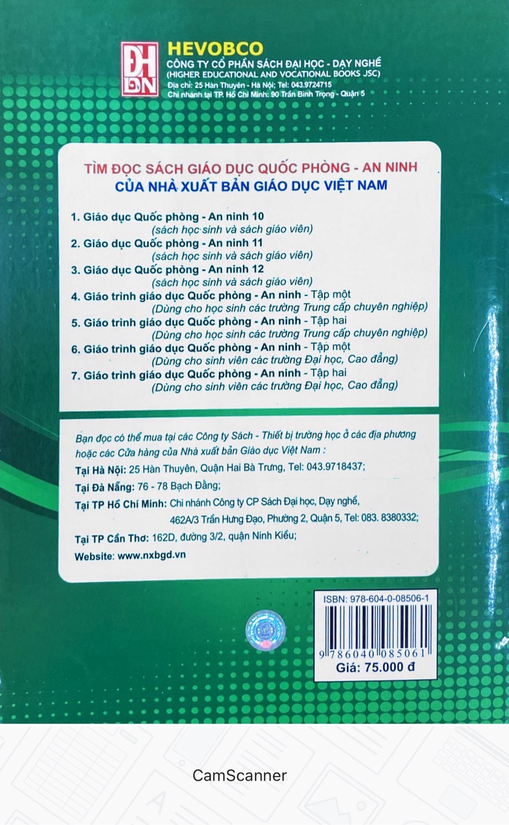 Giáo Dục An Ninh - Trật Tự - Tài Liệu Tham Khảo Giáo Dục Quốc Phòng- An Ninh Dùng Trong các Trường THPT, TCCN, Cao Đẳng và Đại Học