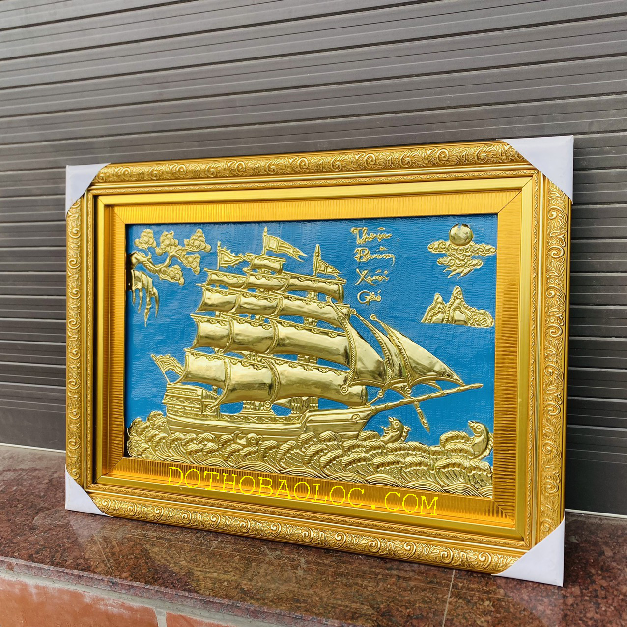 Tranh Thuận Buồm Xuôi Gió Bằng Đồng Cao 55cmx75cm