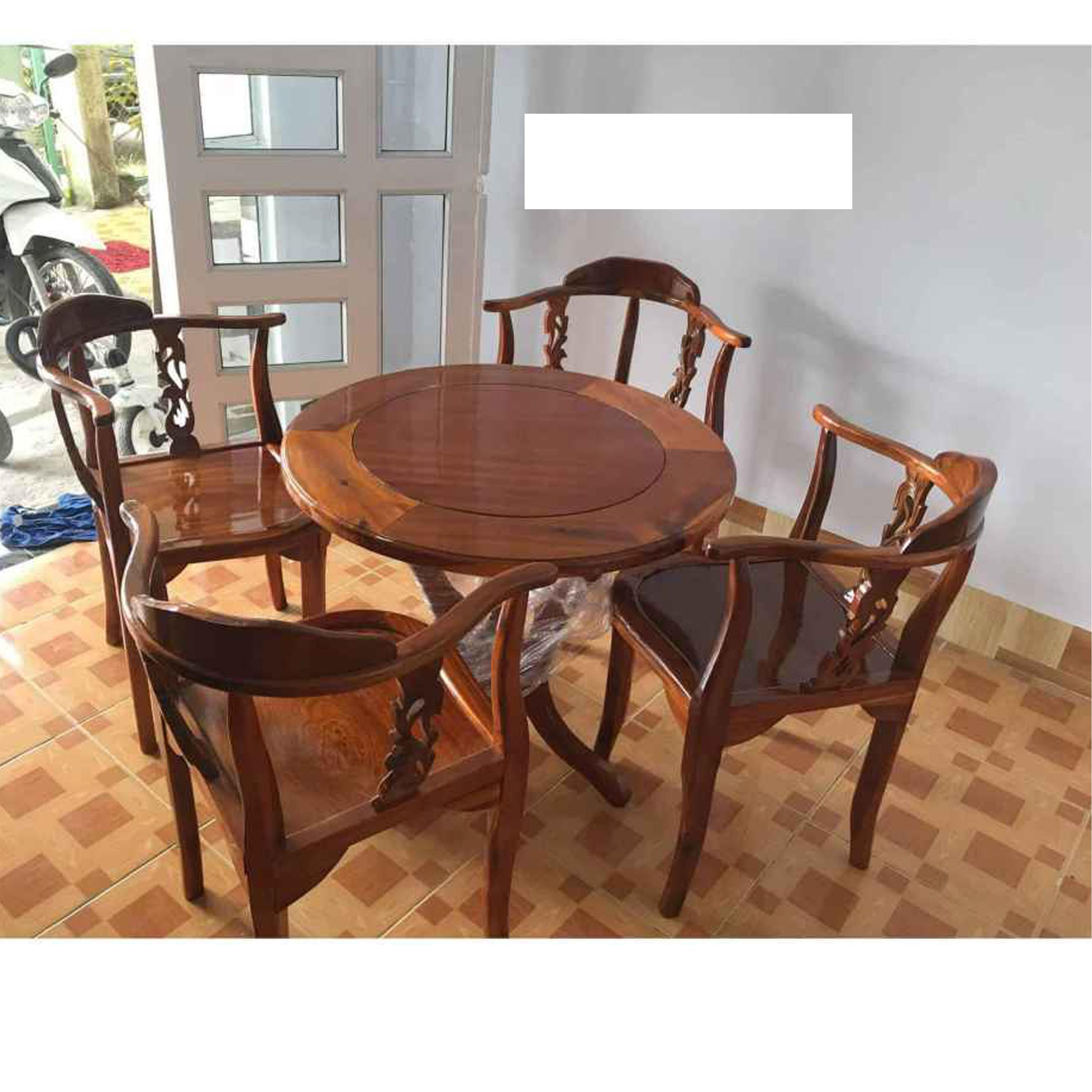 Bộ Bàn Trà  4 Ghế Gỗ Tràm Bông Vàng Màu Cánh, gián  Bộ Bàn Ghế Phòng Ngủ Khách Sạn , Bàn Uống Trà 4  Ghế