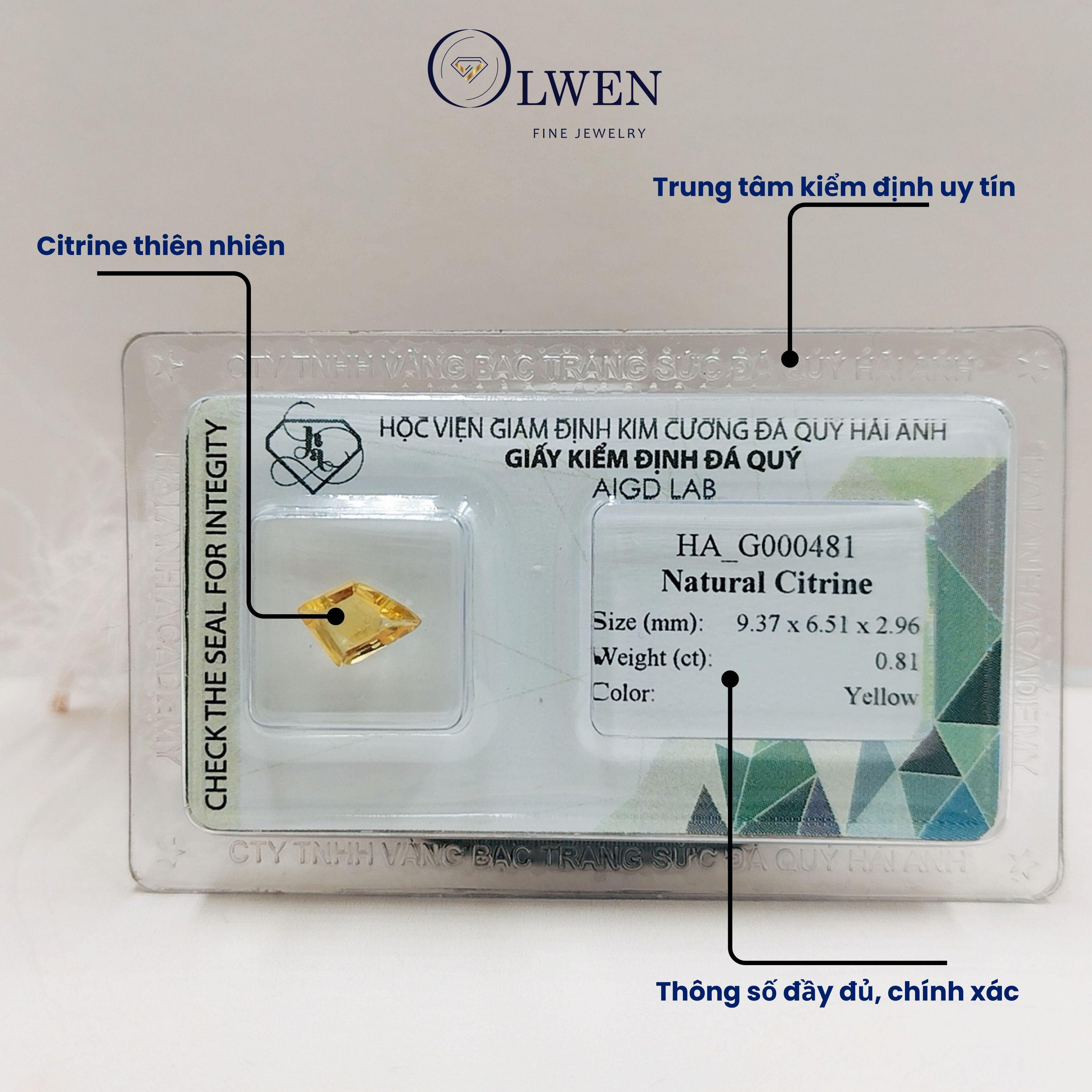 Viên đá thạch anh vàng thiên nhiên HA_G000481