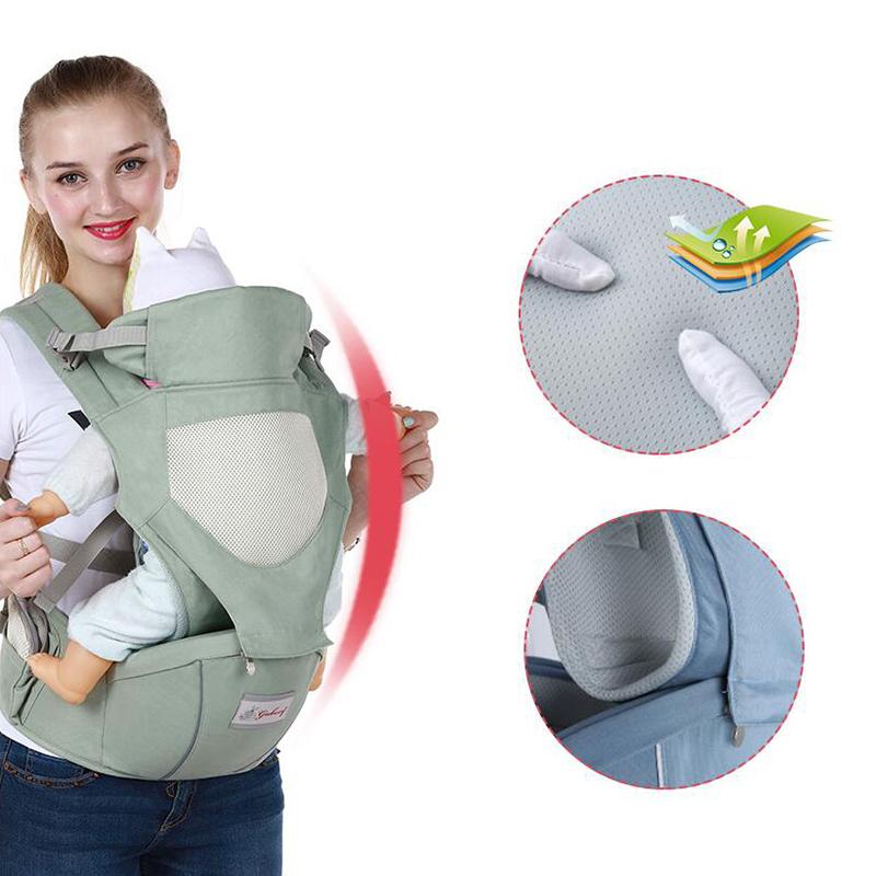 Ergonomic Em Bé Sơ Sinh Kid Cho Bé Hipseat Sling Mặt Trước Kangaroo Quấn Bé Tàu Sân Bay Cho Du Lịch Cho Bé 0-36 tháng