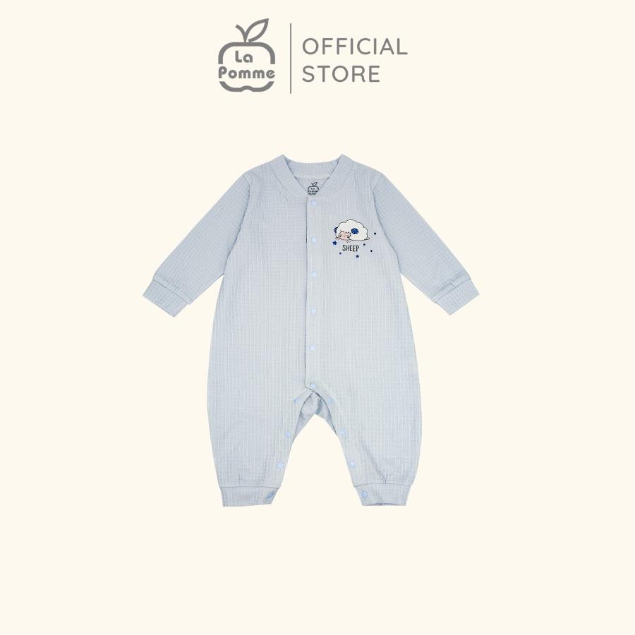 JL053 Bộ Jumpsuit dài tay Cừu con La Pomme - Xanh