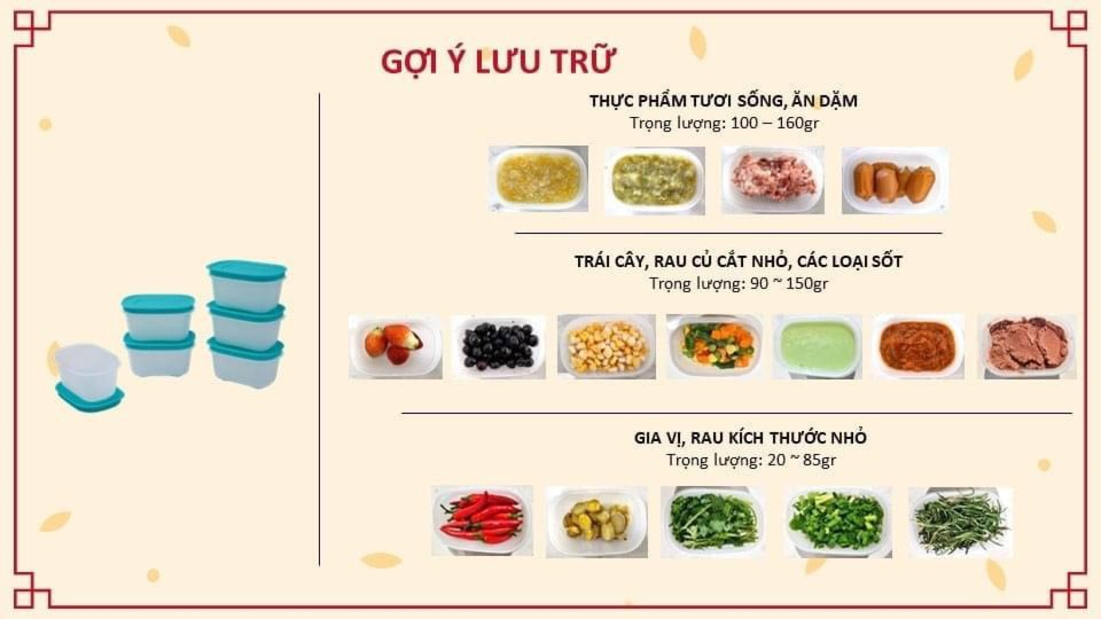 Bộ hộp trữ đông Mini Freezermate Gen II 170ML TUPPERWARE CHÍNH HÃNG