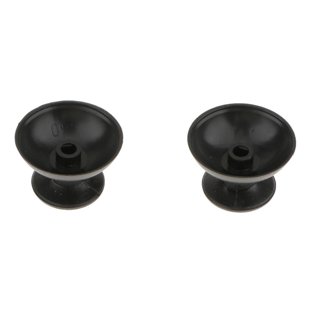 2x Joystick Controller Thumbstick for  PS3 Controller Black-Big Hole