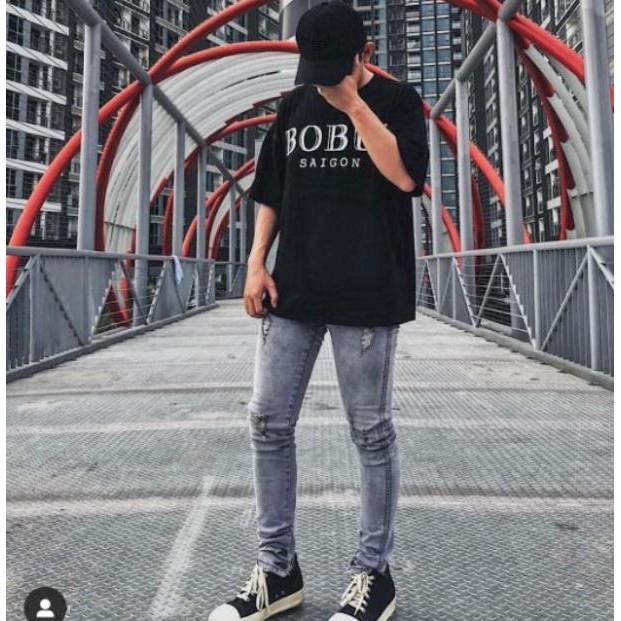 Tee BOBUI SAIGON phản quang - Áo thun unisex 100% cotton cao cấp