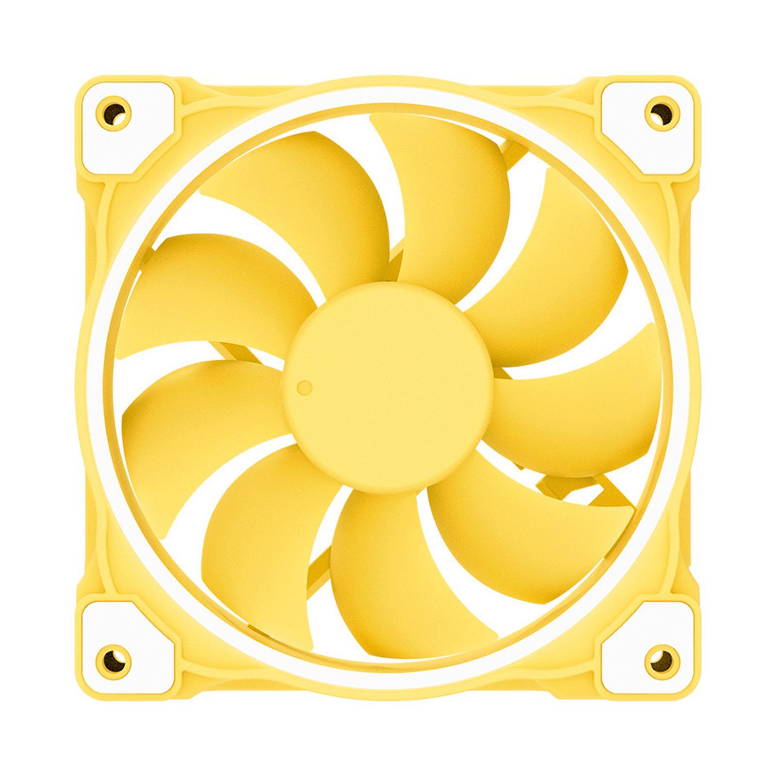 Case-Fan 120mm 3-PIN Analog Controller, Addressable RGB Cooling Fan Motherboard Sync 4 PIN PWM Speed Control Fans for Radiator Computer Cases Cooling