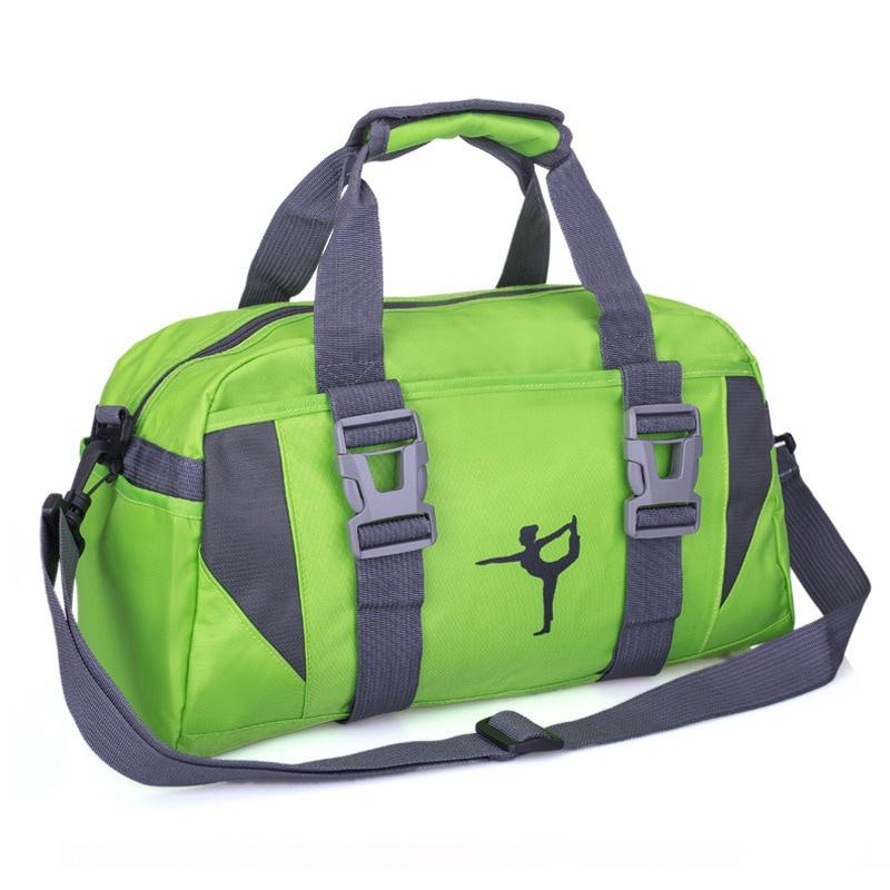 Outdoor Waterproof Nylon Sports Gym Bags Men Women Training Fitness Travel Handbag Yoga Mat Sport Bag Travel Duffel Bags