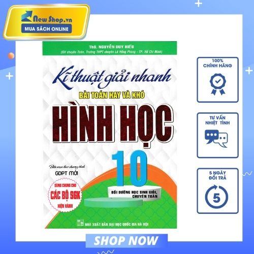 KĨ THUẬT GIẢI NHANH BÀI TOÁN HAY VÀ KHÓ HÌNH HỌC LỚP 10 (BIÊN SOẠN THEO CHƯƠNG TRÌNH GDPT MỚI) - HA