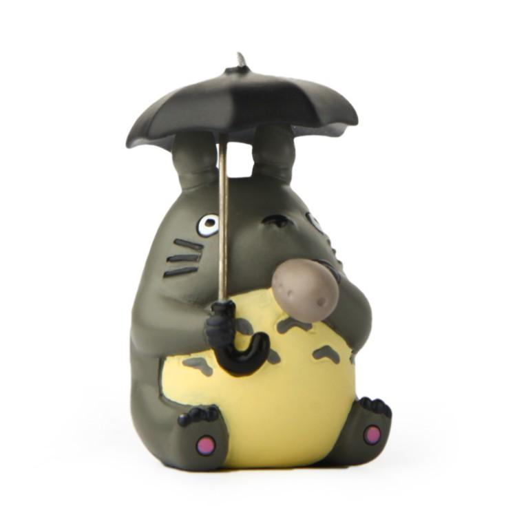 KHO-HN * Mô hình Totoro che ô thổi sáo đất Ocarina thích hợp trang trí tiểu cảnh, bàn làm việc, DIY