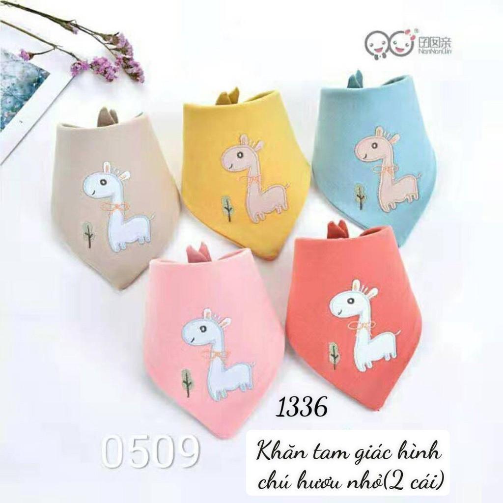 Yếm ăn,khăn tam giác cho bé từ 0-3 tuổi ,1431,1427, 1336, 1331, chất liệu cotton 100% ,thương hiệu Aiueo Nhật Bản