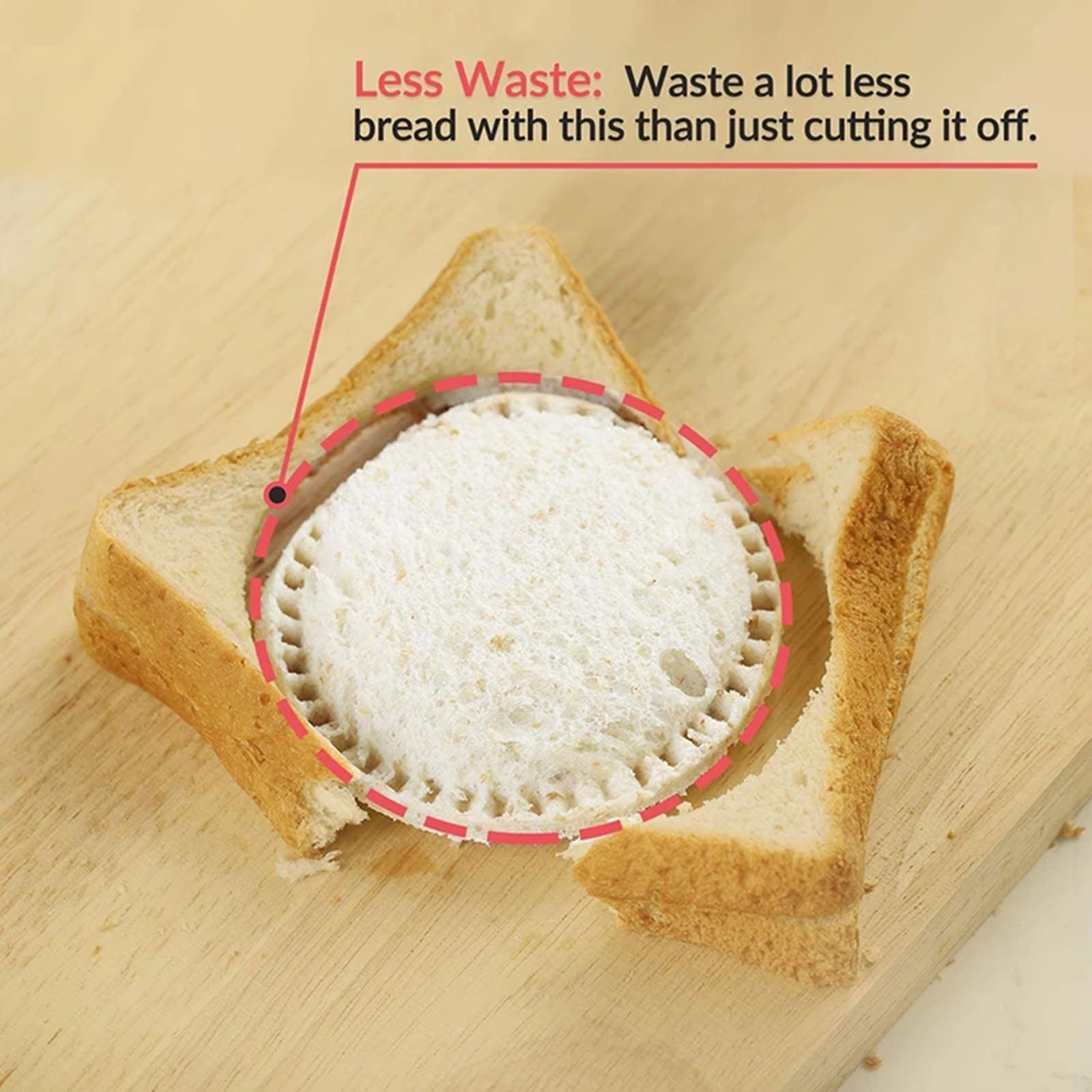 2x DIY Creative Sandwich Cutter and Sealer Cookie Cutters for Boys Lunchbox