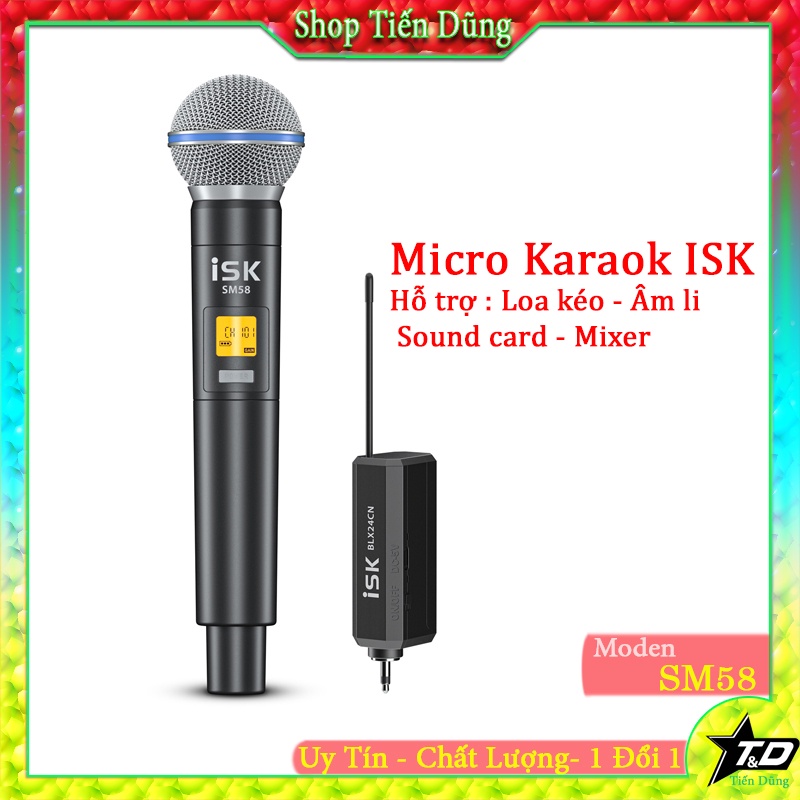 Bộ livestream XOX K10 Micro không dây ISK SM58