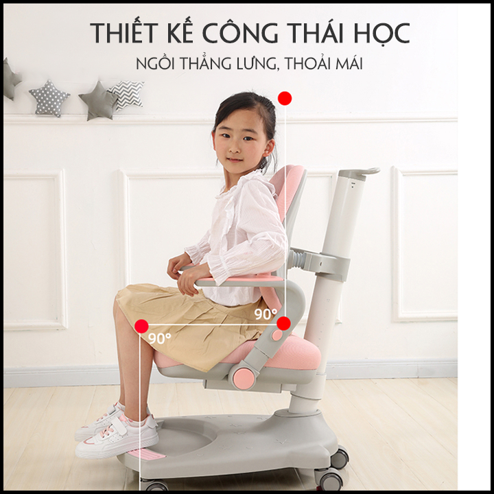 [CAO CẤP] Ghế Chống Gù Chống Cận Lưng Đôi. Ghế Học Sinh Chống Gù Chống Cận. Ghế Học Sinh Thông Minh