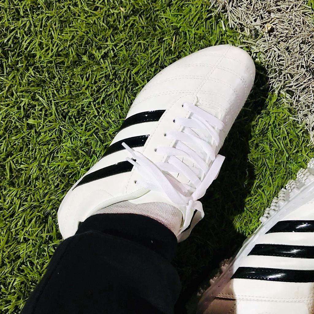 Giày WK 3 sọc trắng giày bóng đá thể thao - 41