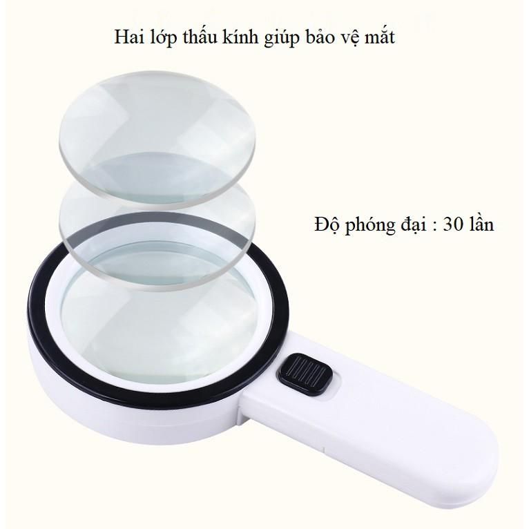 Kính Lúp 30X Cầm Tay Có Đèn K2288-85