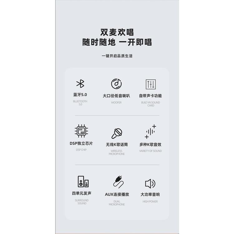 Micro Cầm Tay YS203 Không Dây Sạc Được Chất Lượng Âm Thanh SfaV Dành Cho Điện Thoại