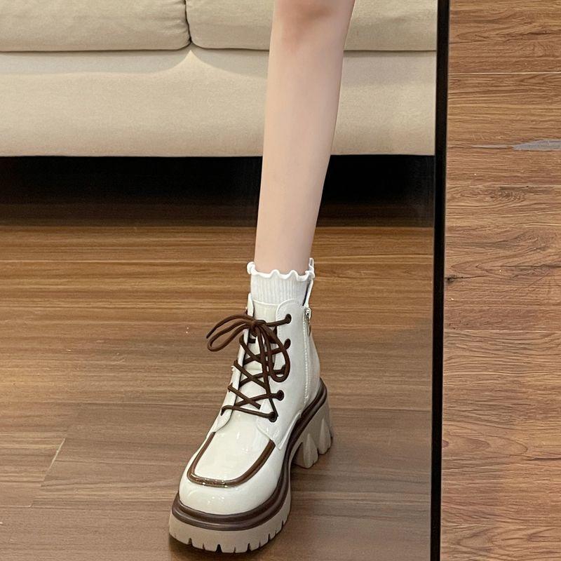 Giày Bốt Martin Mỏng Phong Cách Anh Quốc Thời Trang Mùa Thu 2022 Mới