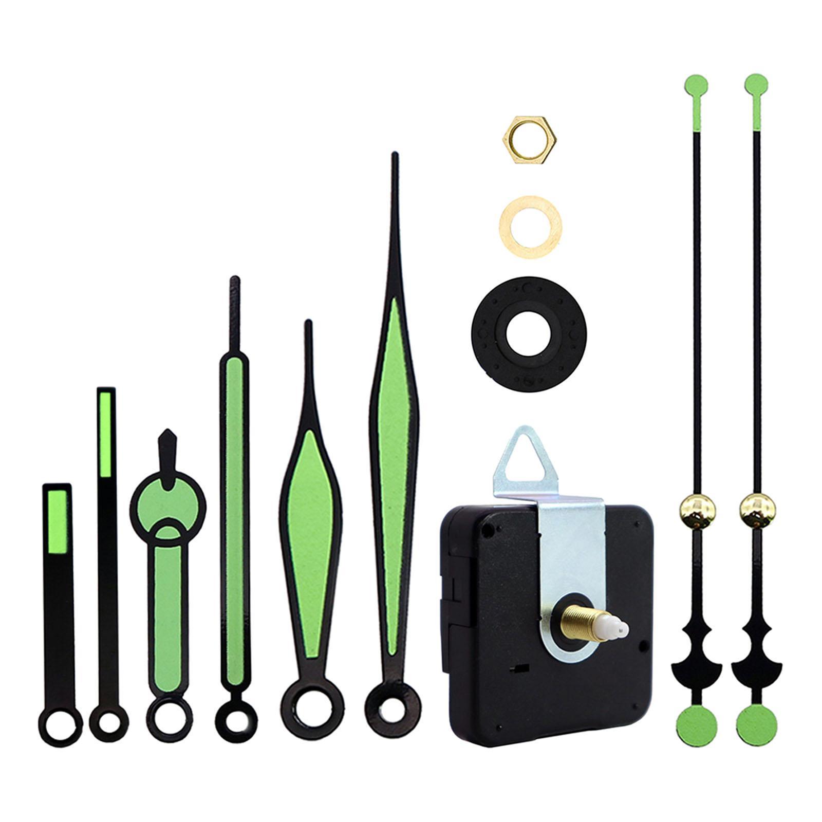 4X Black Wall Clock 3268 Movement Mechanism Hands Wall Repair Tool Parts