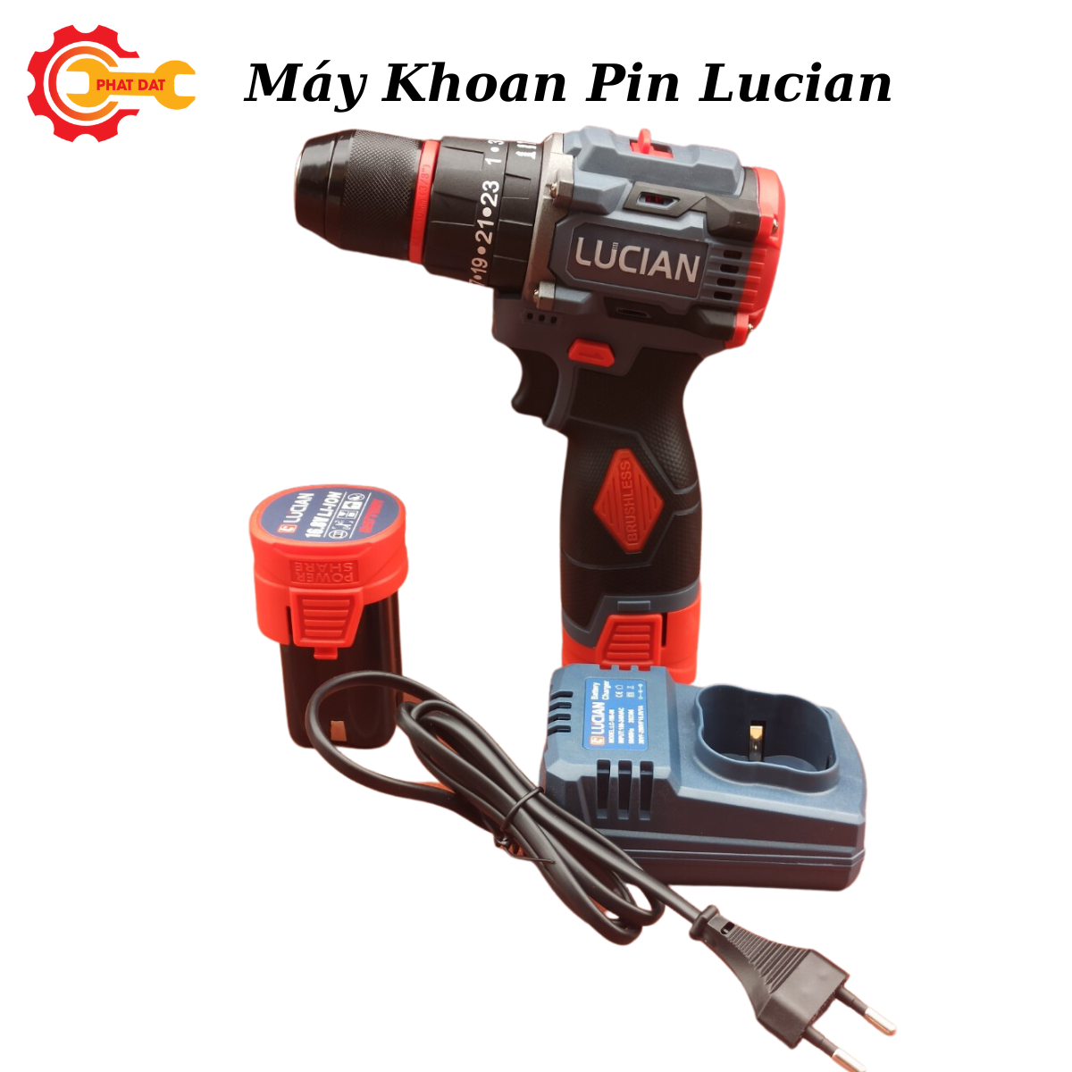 Máy Khoan Pin 3 Chức Năng LUCIAN LC-KP101M - Động Cơ Không Chổi Than