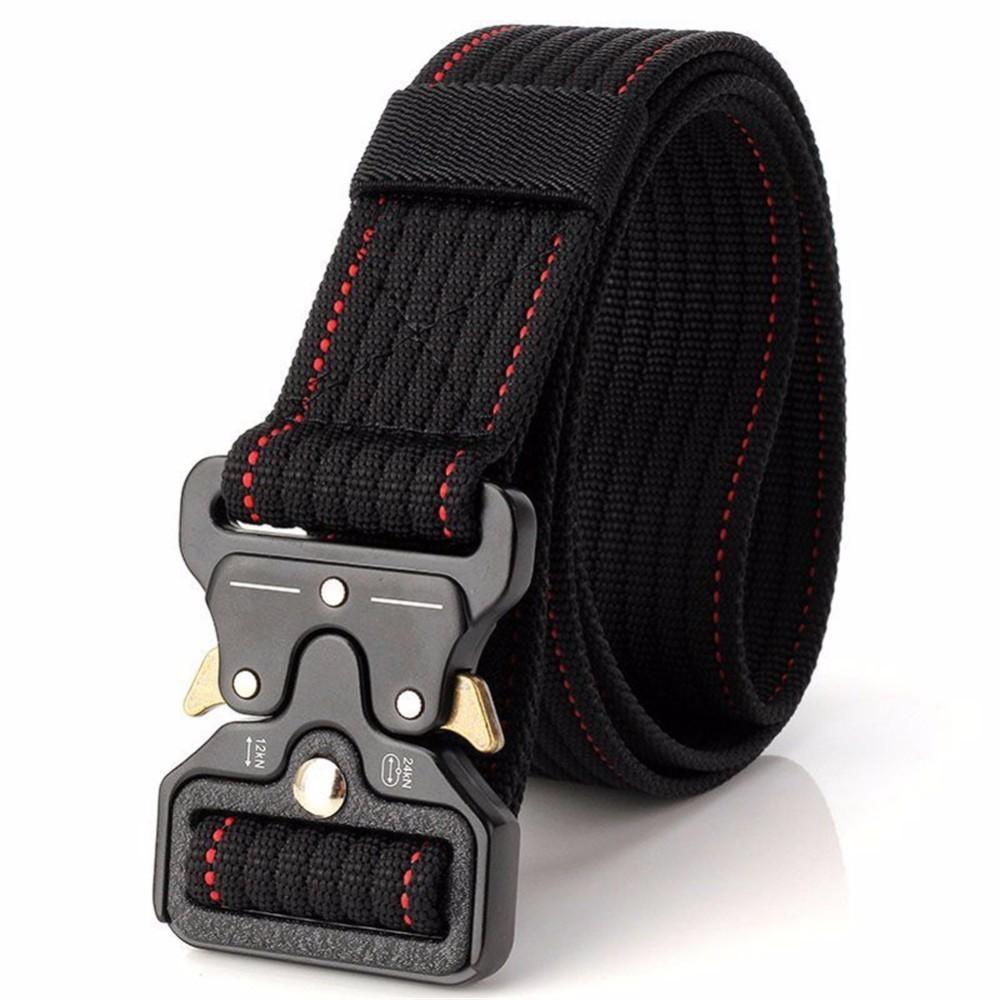 Trang Thiết Bị Quân Sự Chiến Thuật Dây Lưng Nam Nylon Khóa Kim Loại Gõ Thắt Lưng Molle Chiến Đấu Dây Ngoài Trời Bánh Răng
