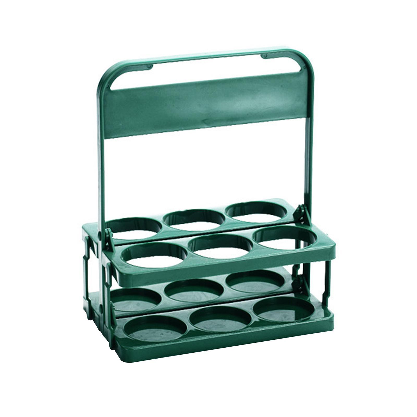 6 Holes Reusable Beer Bottle Carrier Beer Rack Basket for Home Catering Cafe