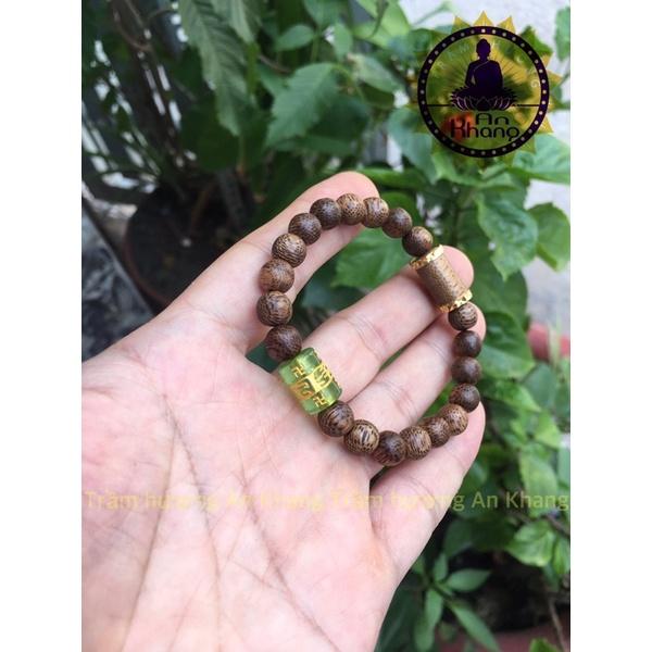 Vòng tay trầm hương tốc tự nhiên mix charm cao cấp