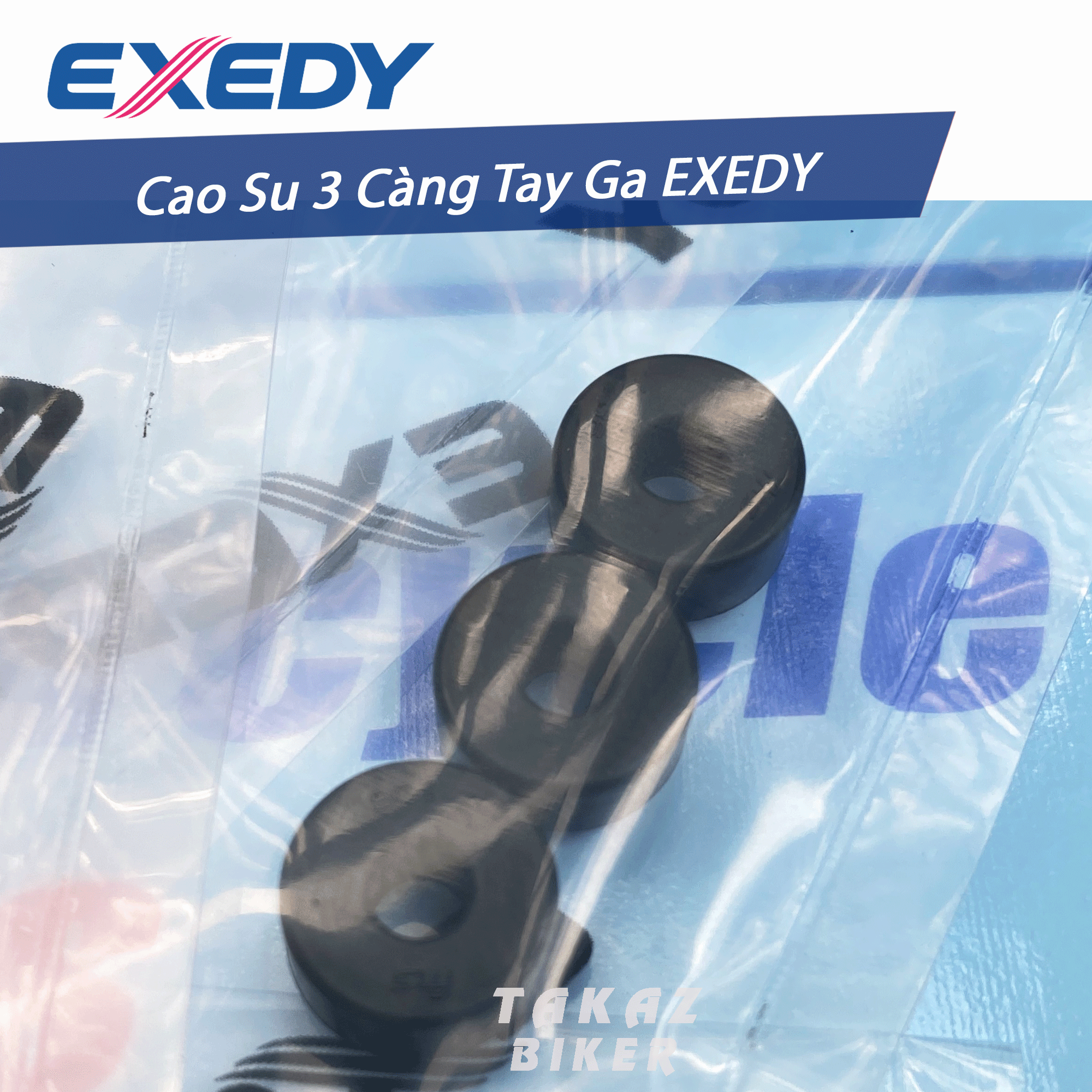 Bộ CAO SU 3 CÀNG Dành Cho AB, VAIRO, PCX, VISION, LEAD, SH MODE, SH 125 150, NOUVO 1,2,3,4,5,6, Grande, NVX, Janus