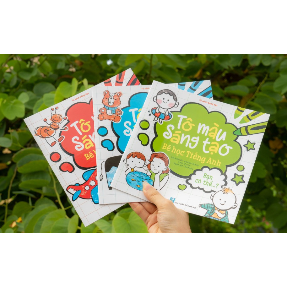 Combo Tô Màu Sáng Tạo - Bé Học Tiếng Anh