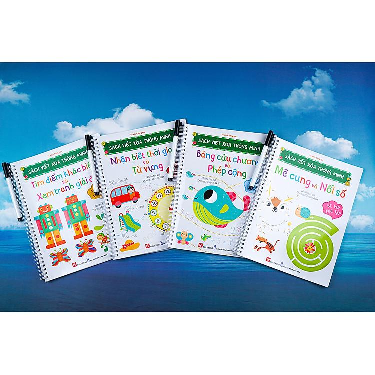 Sách Viết Xóa Thông Minh - Nhận Biết Thời Gian Và Từ Vựng