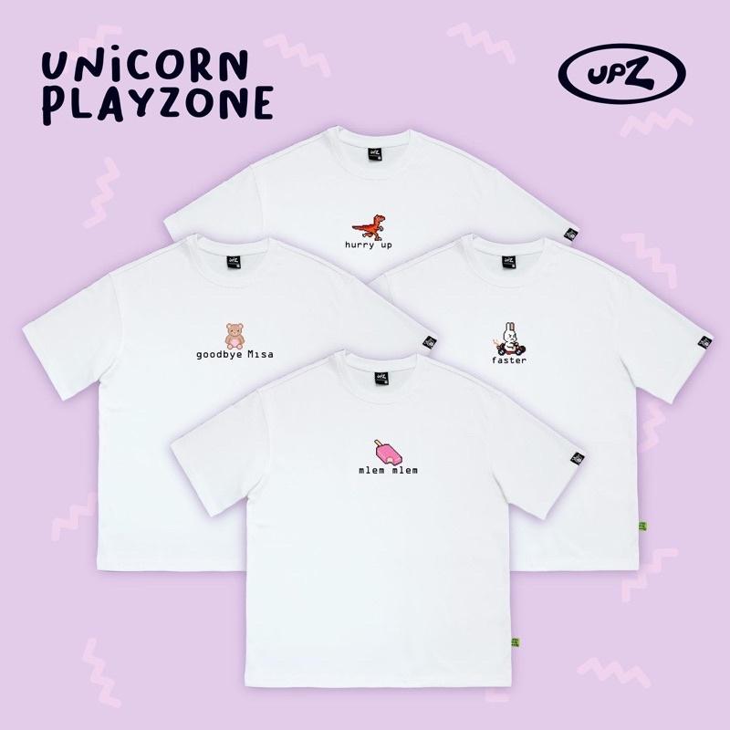UPZ Áo Thun In Logo Pixel