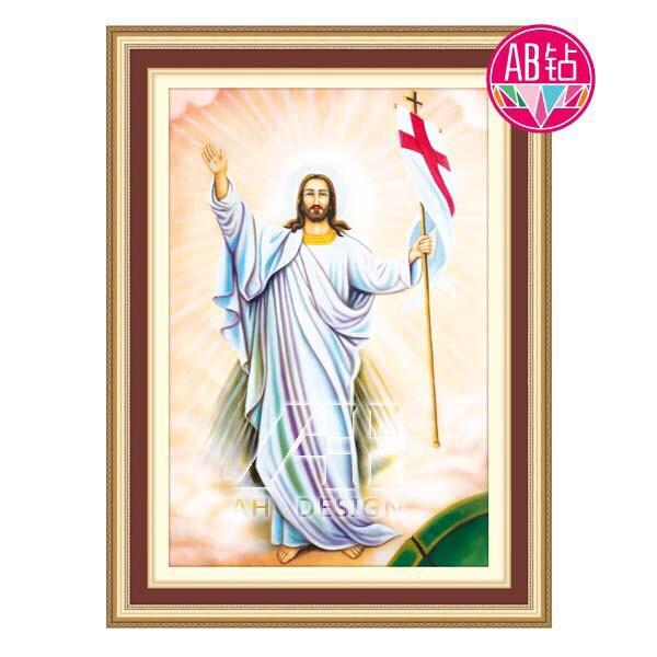 Tranh thêu chữ thập 3d Chúa Jesus giáng sinh &lt; 53453 &gt; chưa thêu