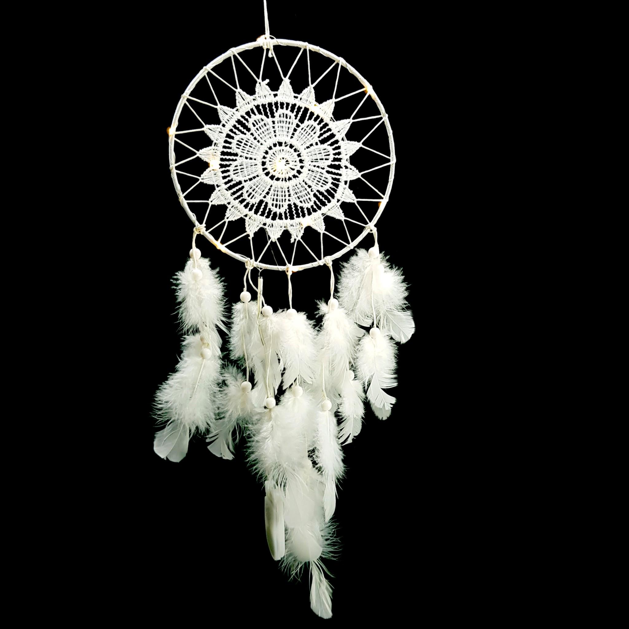 Hình ảnh Dreamcatcher Lông Vũ Thêu Hoa