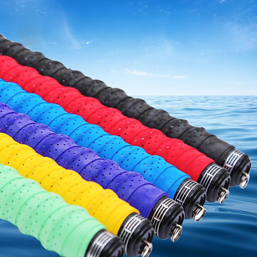 Non-slip Stretchy Tennis Badminton Racquet Fishing Rod Grip Tape Handle Wrap