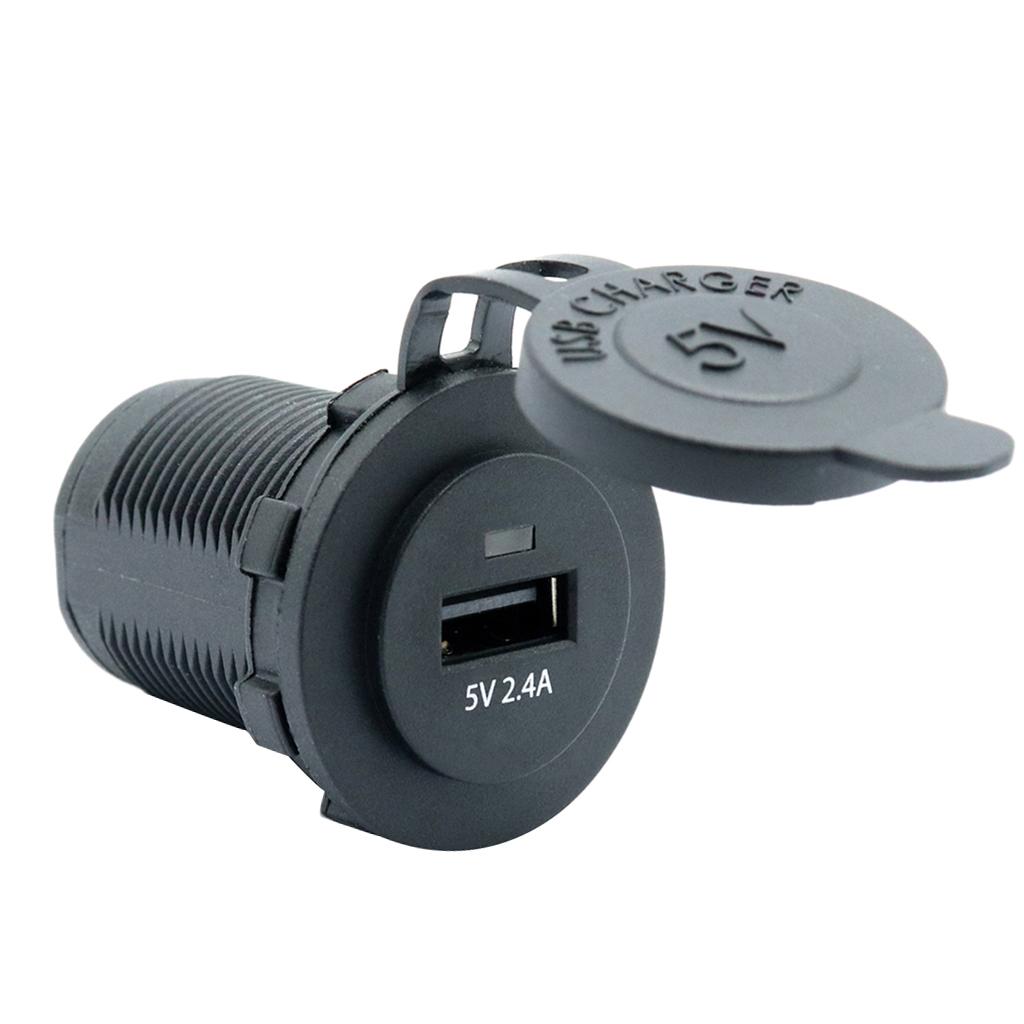 USB CHARGER 5V - 2.4A with 60cm Wiring Harness for Car Boat Marine