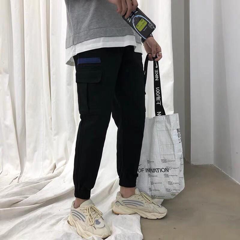 Quần jogger túi hộp nam vải kaki co giãn, mềm mịn y ảnh