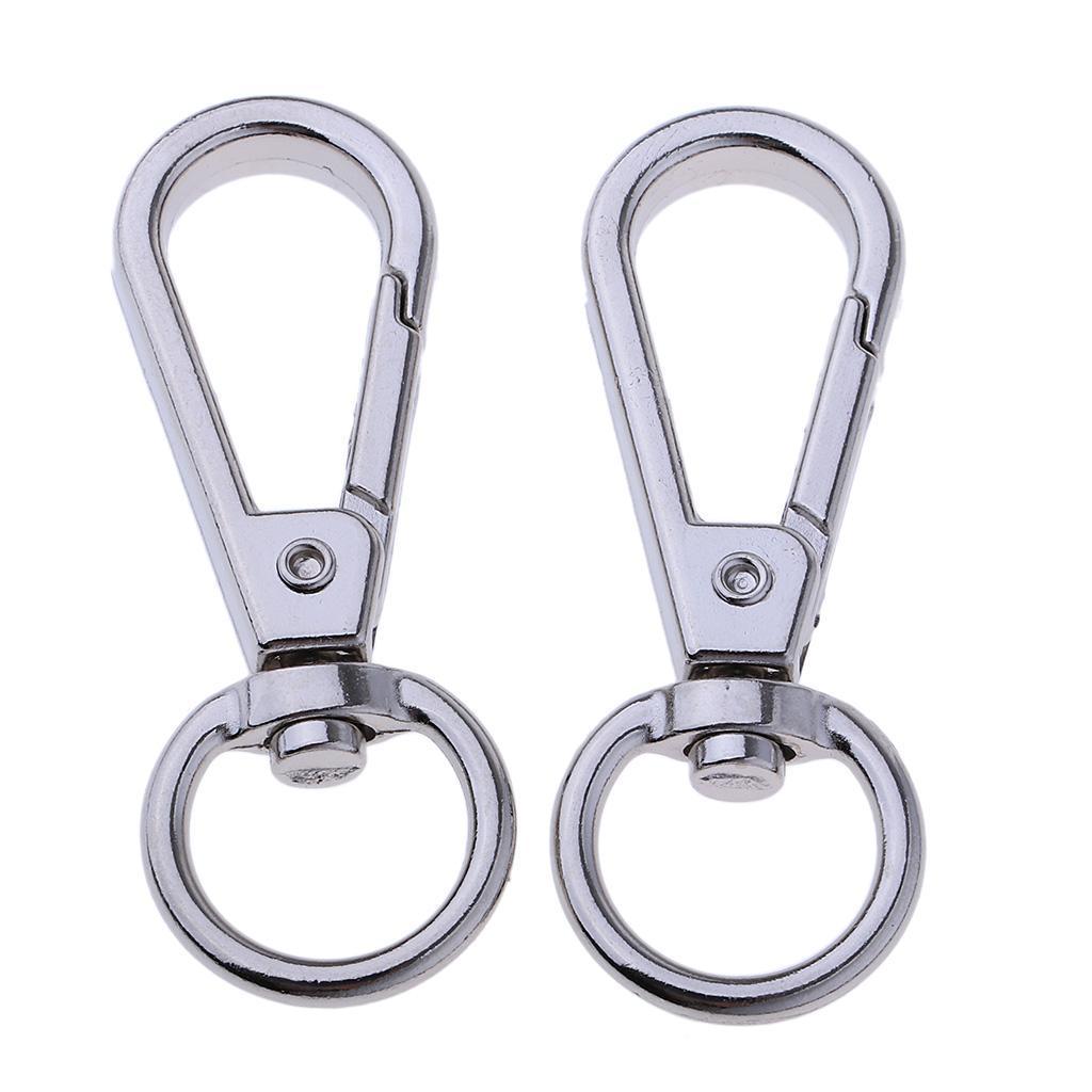 10pcs Swivel Clasps Lanyard Snap Hook Lobster Claw Clasp and Keychain Rings 14mm