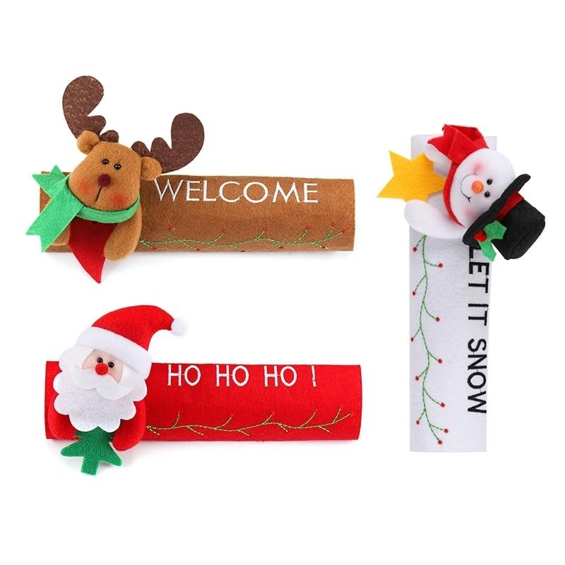 Bọc Tay Nắm Cửa Tủ Lạnh Chủ Đề Giáng Sinh