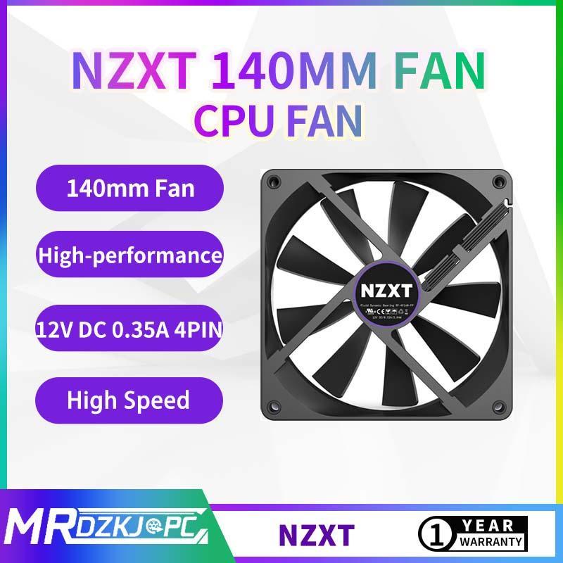 NZXT Aer P 140mm Vỏ máy tính Quạt CPU Màu đen 4 PIN PWM Quạt tản nhiệt CPU Quạt thay thế ban đầu