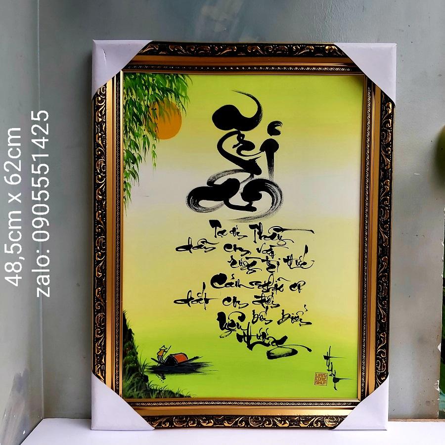 Thư pháp TRI ÂN Thầy cô. Quà tặng 20/11, 8/3, 20/10, sinh nhật, tết. Tranh treo tường, trang trí.