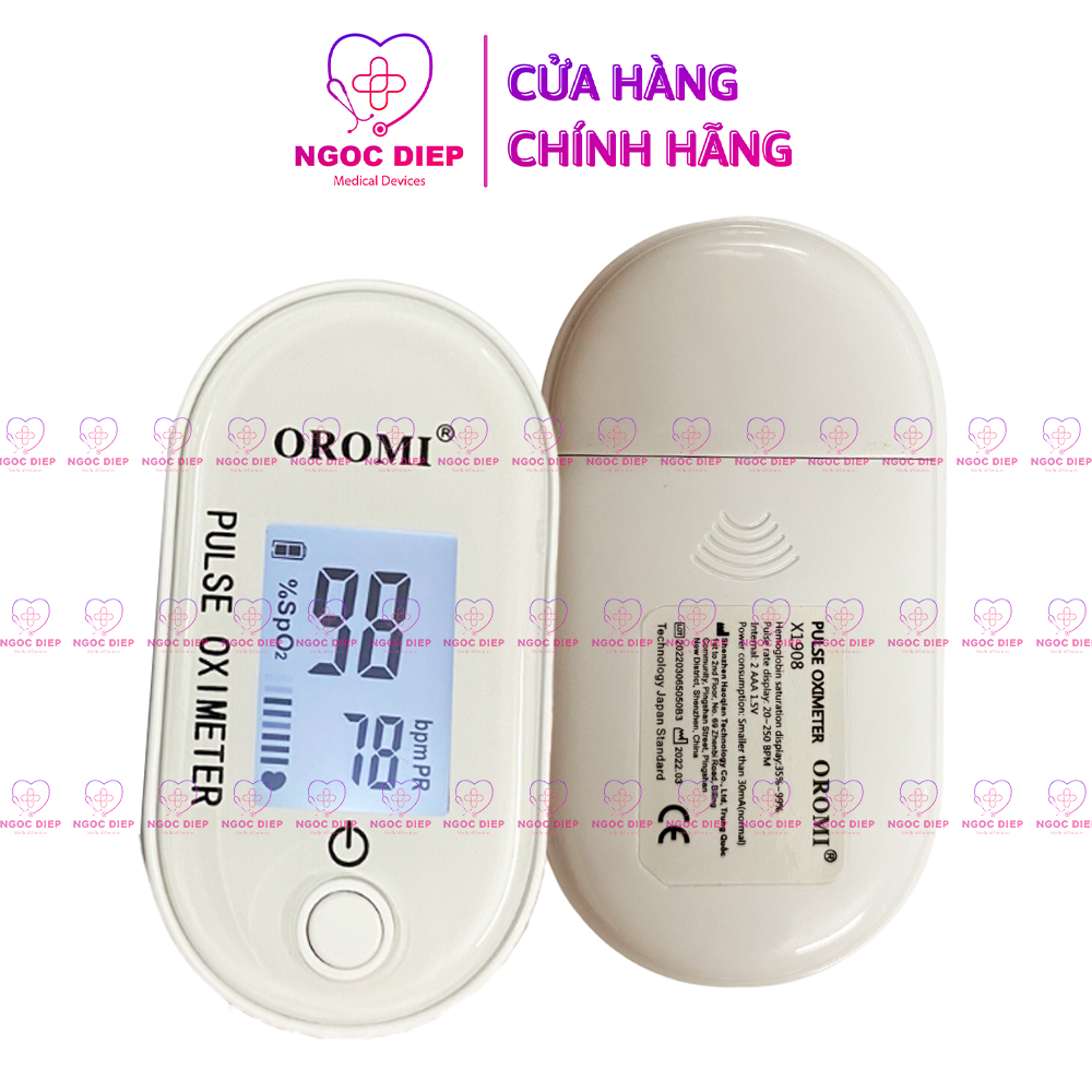 Hình ảnh Máy đo SpO2 OROMI X1908 - Đo nồng độ oxy trong máu và nhịp tim qua đầu ngón tay