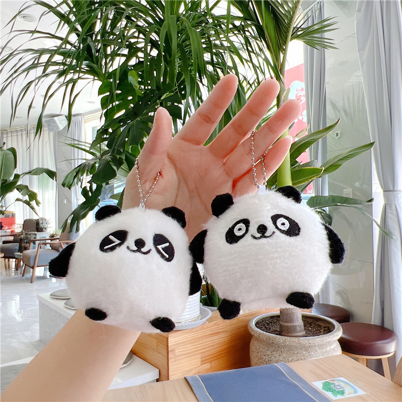 Móc khóa gấu bông gấu trúc treo balo, túi xách phong cách Hàn Quốc xinh xắn