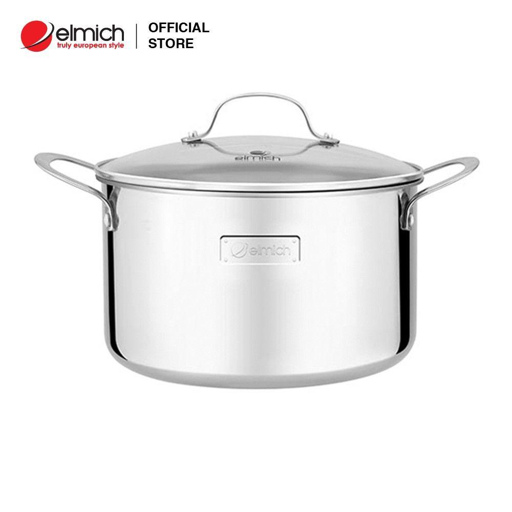 Nồi Elmich Inox cao cấp 3 lớp đáy liền Tri-Max 18cm